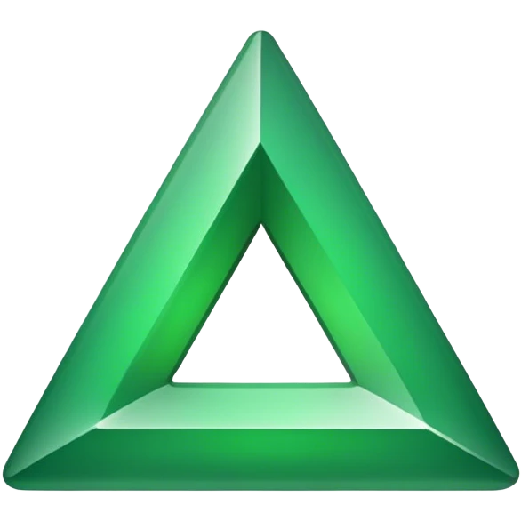 trinagle point down green emoji
