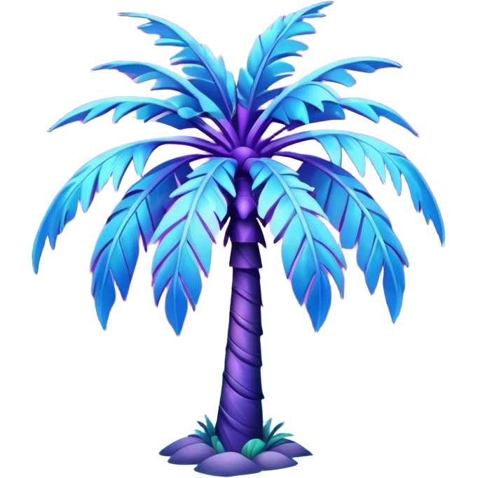 Cosmic/space palm tree emoji