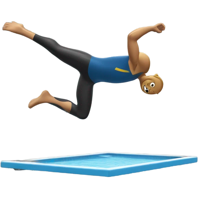 Dive off diving board emoji