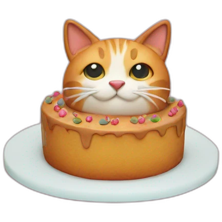 cat cake emoji