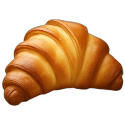 Chocolate croissant emoji