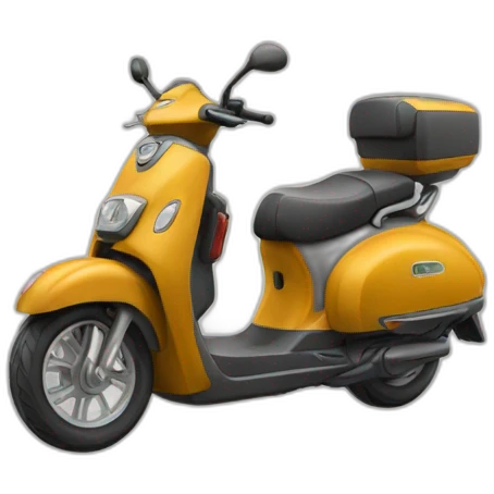 une amazone sur un scooter emoji