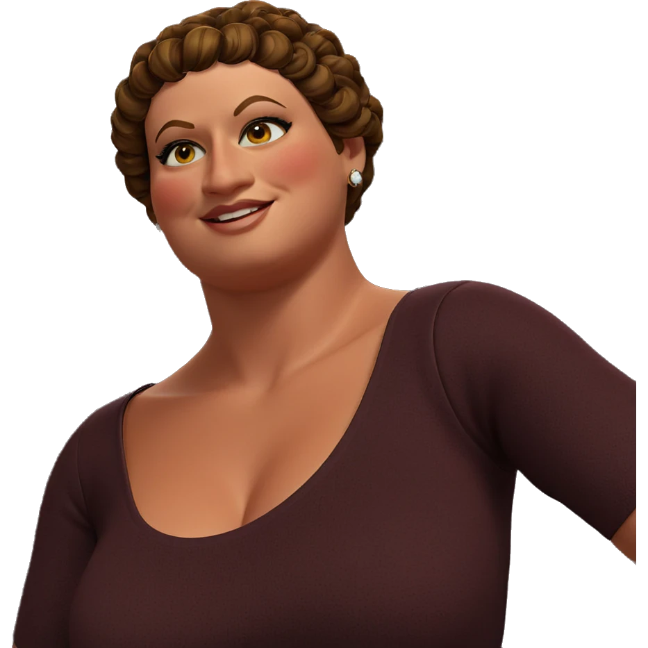 smiling girl with earrings emoji