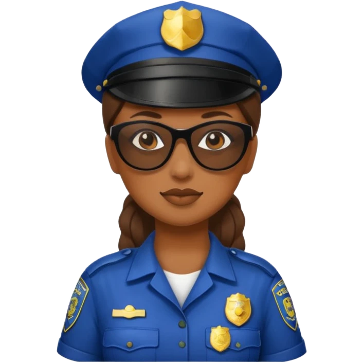 woman police wearing sun glasses emoji