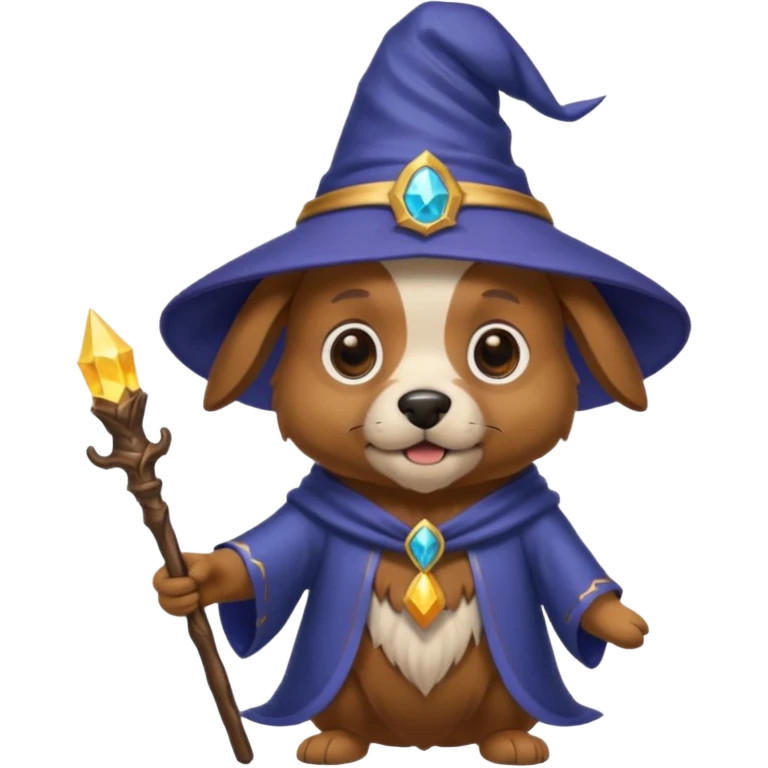 Dog wizard emoji