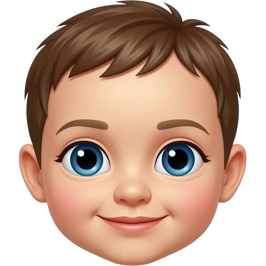 small baby head female emoji