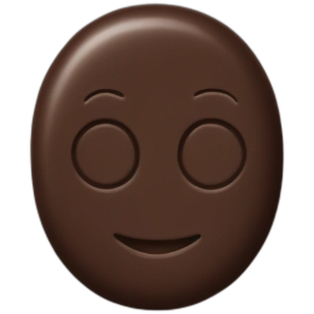 dark chocolate tablet emoji