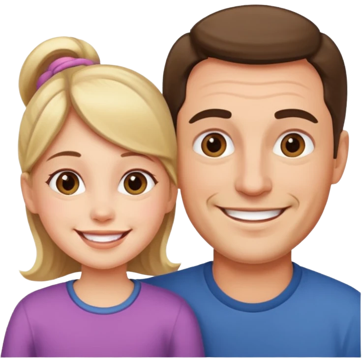 Papá e hija emoji