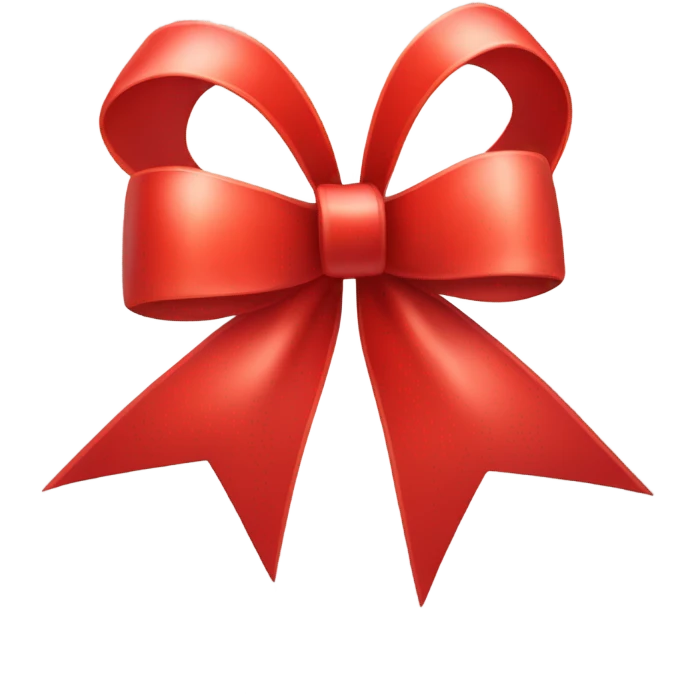 Red bow emoji