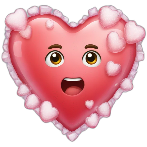Heart ice emoji