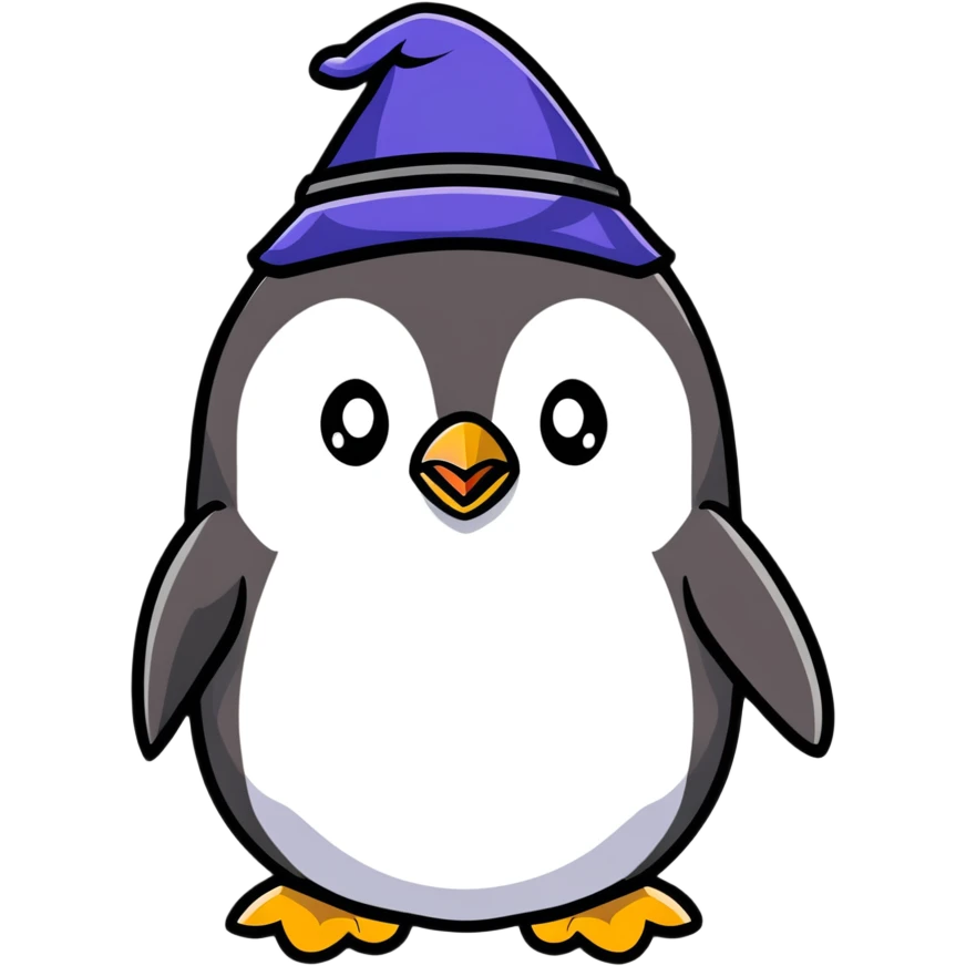 penguin wizard emoji