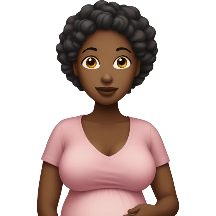 Pregnant black woman emoji