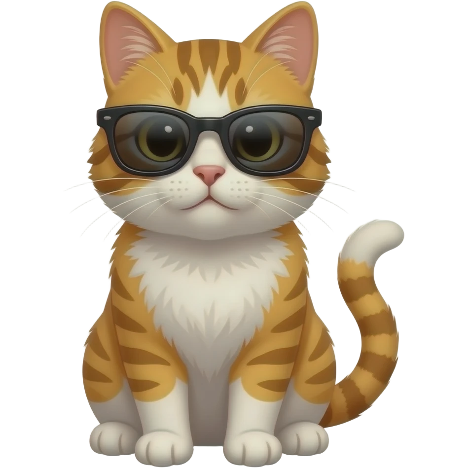 Cat wearing sunglasses emoji