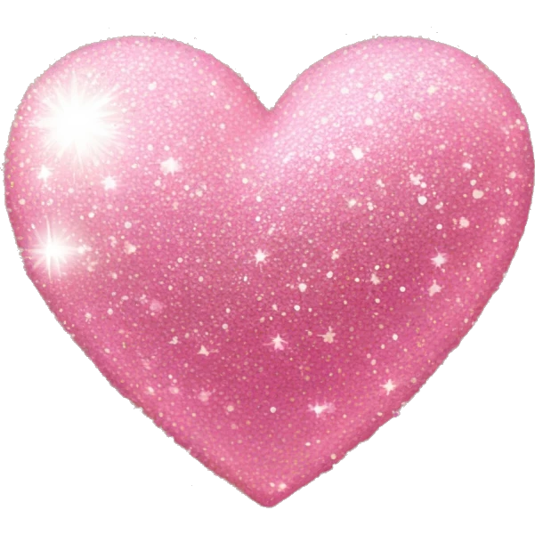sparkly heart pink emoji