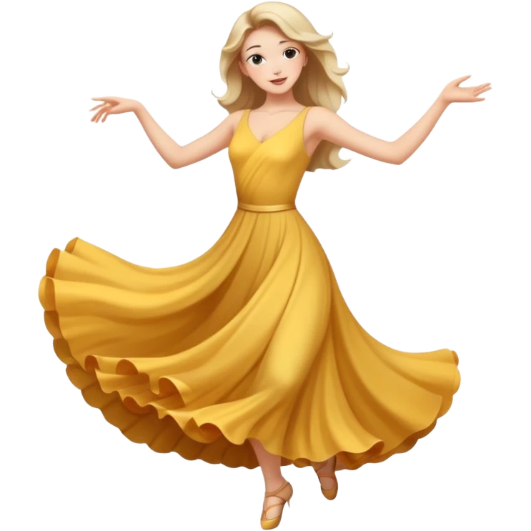 танцующая женщина в полный рост emoji