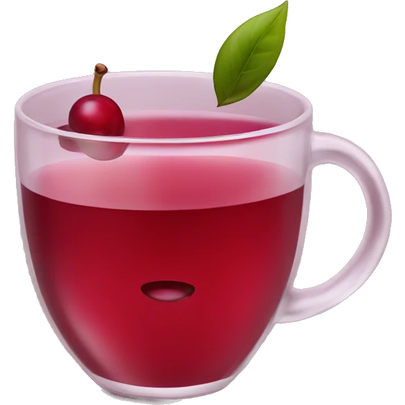 cranberry tea emoji