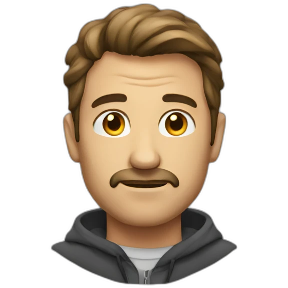A man desmotivated  emoji
