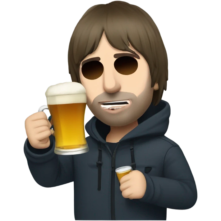 liam gallagher drinking beer emoji