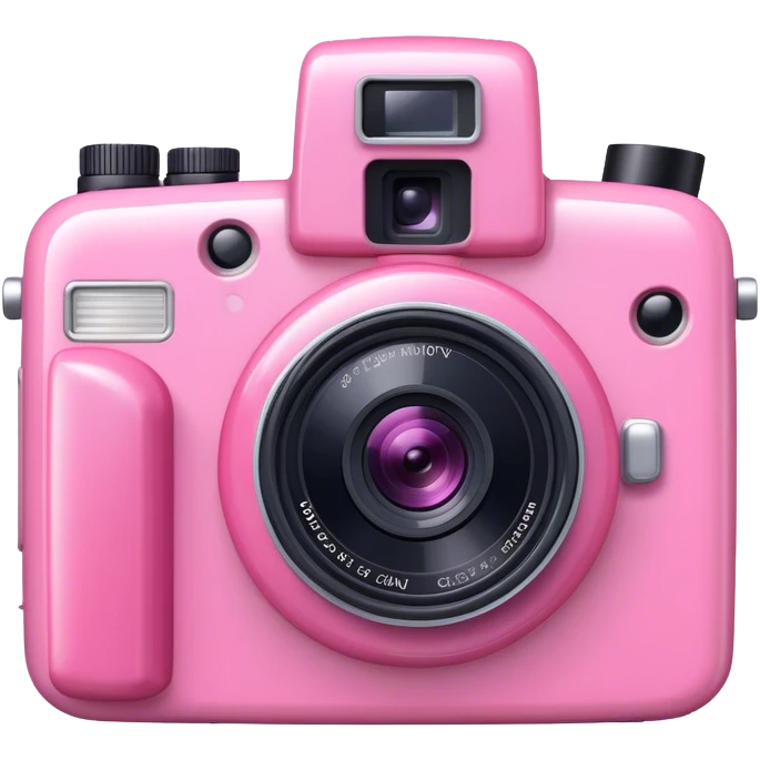 Girly pinky camera emoji