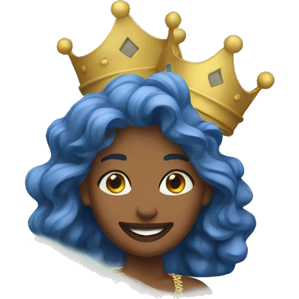Waves with queen  emoji