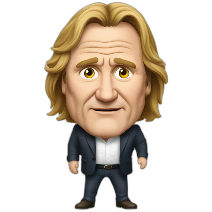 Gérard Depardieu qui rigole emoji