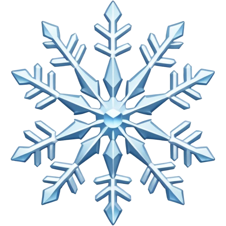 white snowflake white emoji