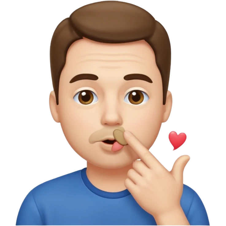 Dad blowing a kiss emoji