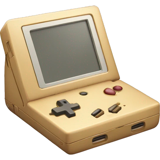 Gameboy playing nintendogs  emoji