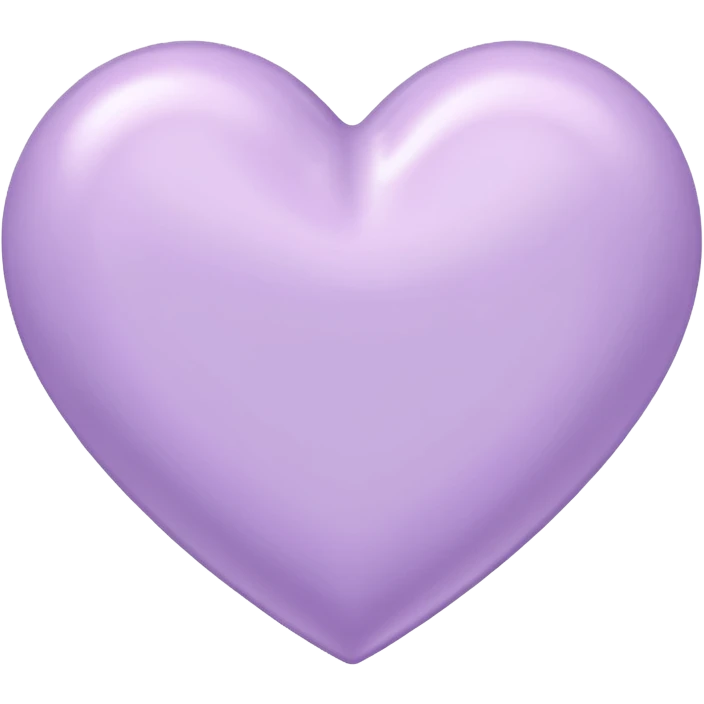 pastel lilac heart emoji
