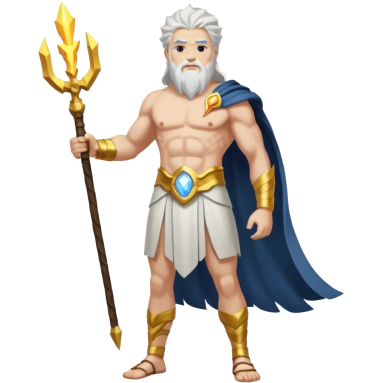 fullbody god ZEUS, standing still emoji