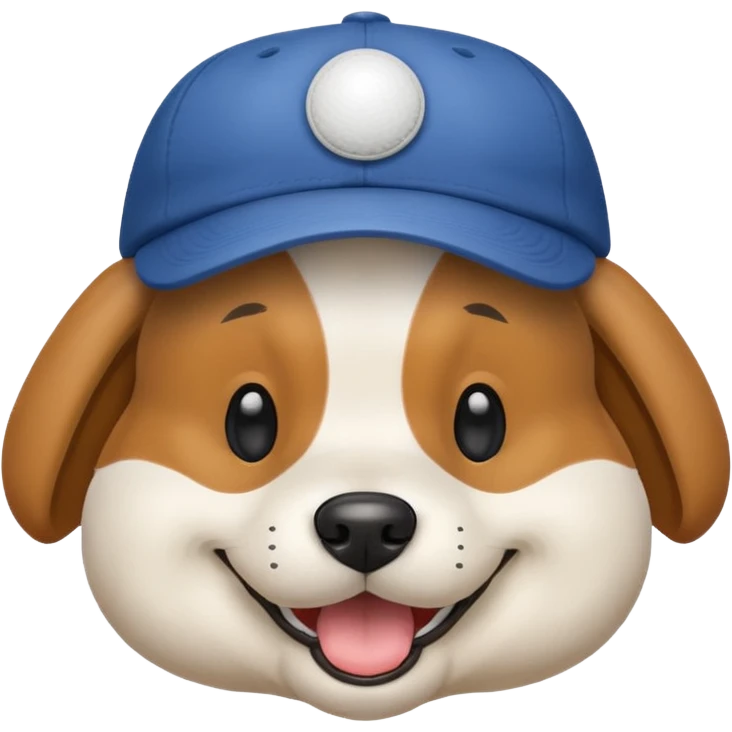 Dog wearing a ball cap  emoji