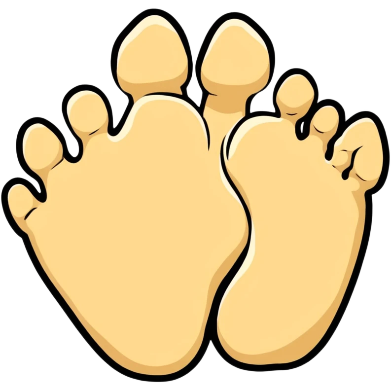 dinosaur foot bones, fossil of prehistoric foot emoji