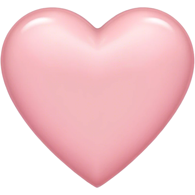 Light pink heart emoji