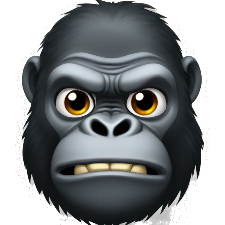 Gorilla mad emoji