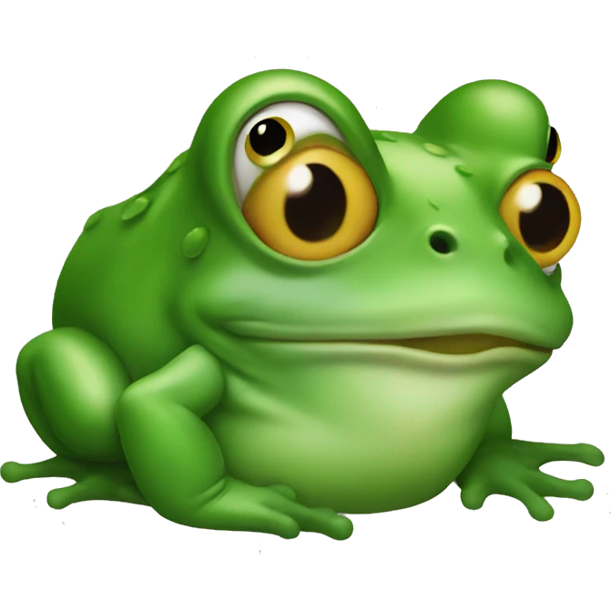 Donald trump as a frog  emoji