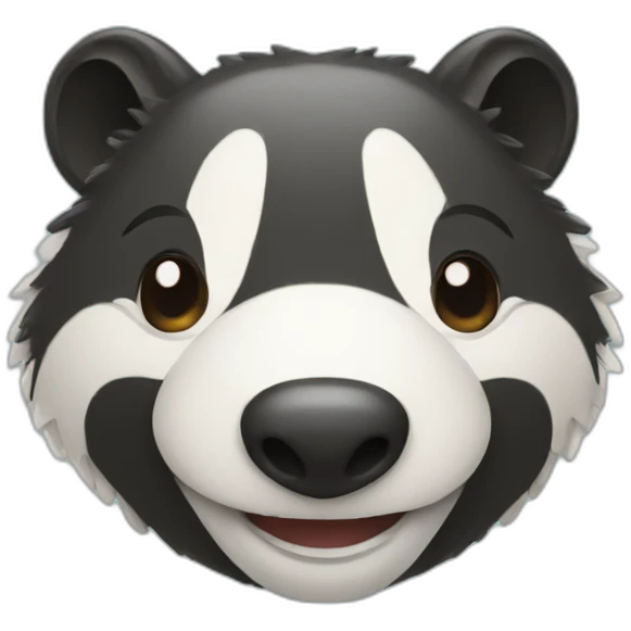 smiling badger emoji