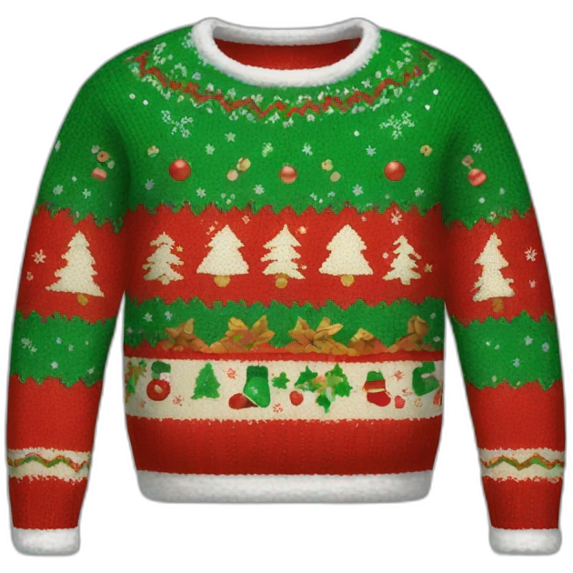 ugly christmas sweater emoji
