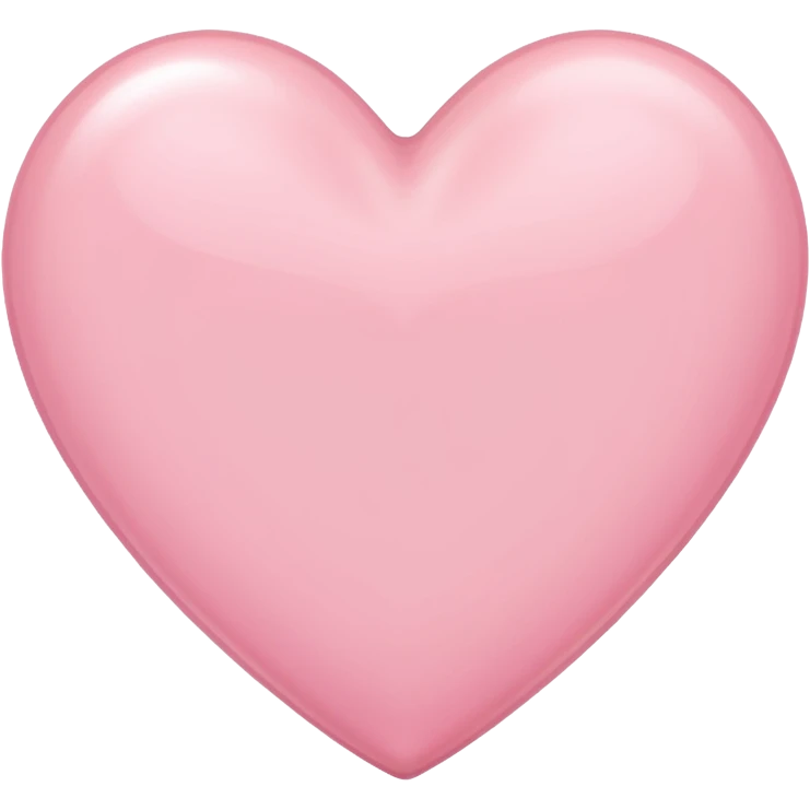 Light pink Heart emoji
