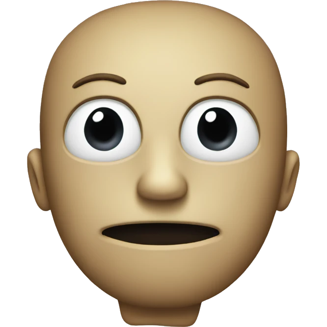 a regular apple with no face emoji