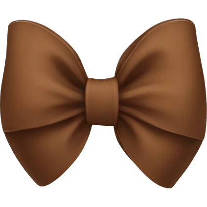 Brown bow emoji