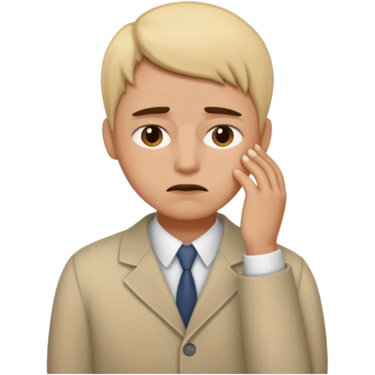 Not wanting to go to work on a Monday morning  emoji