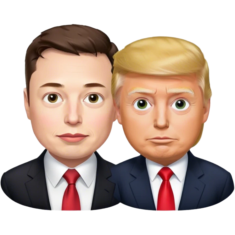 elon musk and trump emoji
