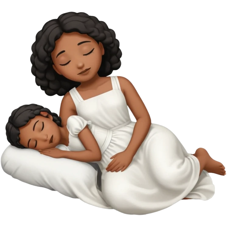 Asleep on the ground black girl emoji