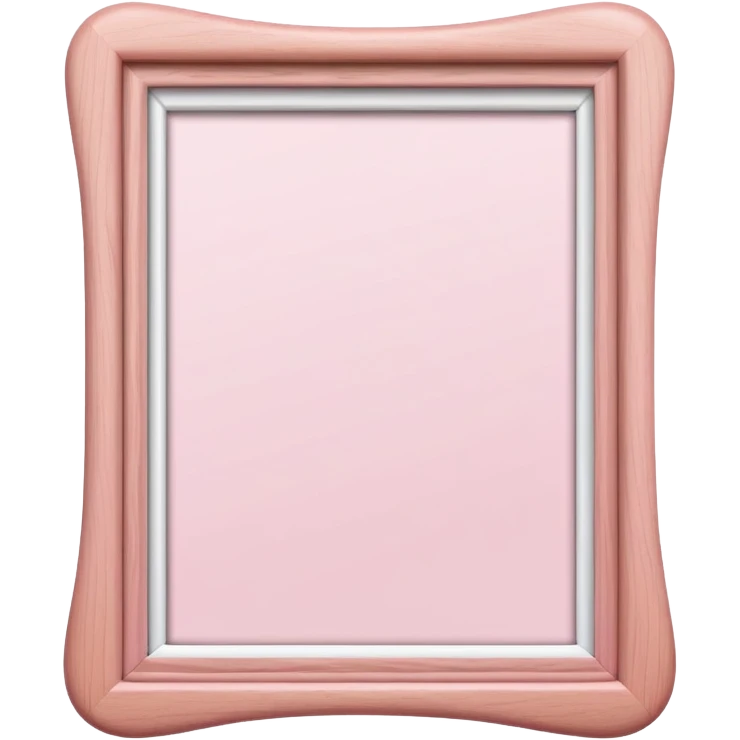 Light pink photo frame emoji