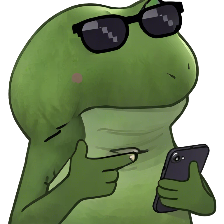 Happy with phone emoji