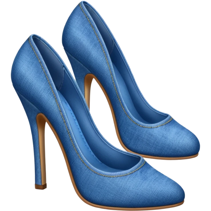 Denim heels emoji