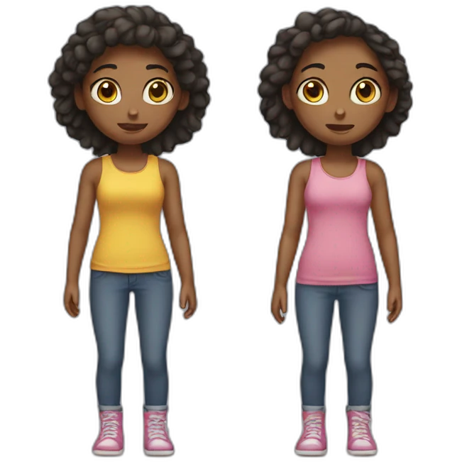 Two poor girls emoji
