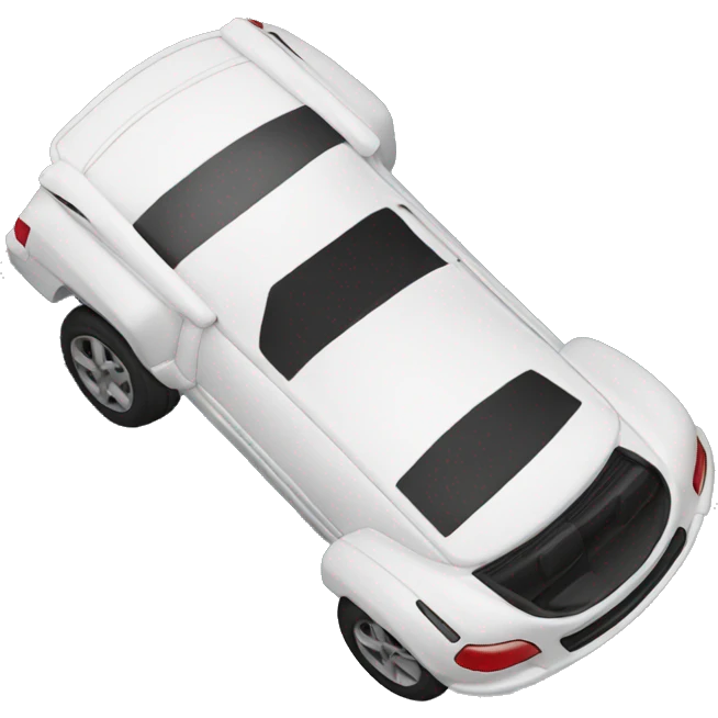 car flipped over onto its roof upside-down emoji