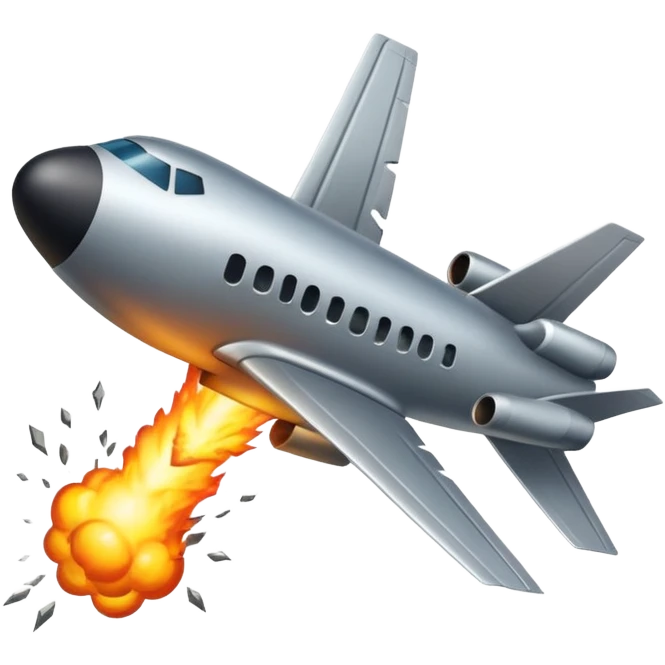 bomb dropping from an airplane emoji