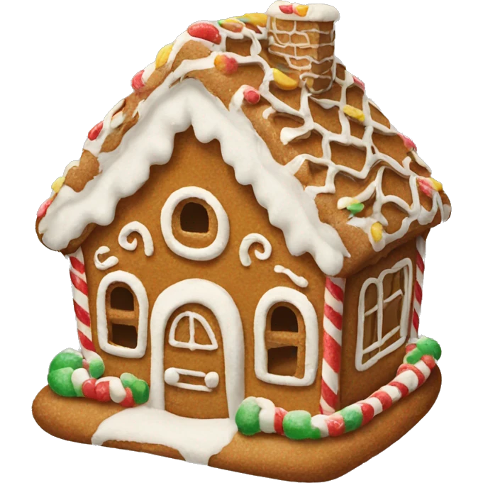 gingerbread house emoji
